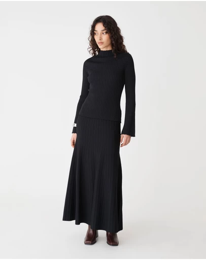 Forcast - Nevaeh A-Line Knit Skirt