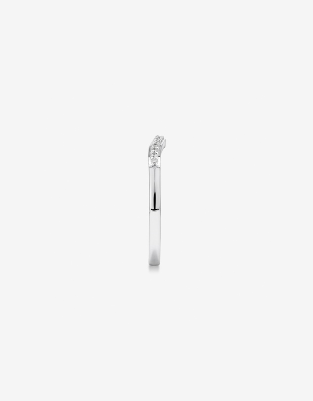 Michael Hill - Wedding Ring with 0.10 Carat TW of Diamonds in 14kt White Gold