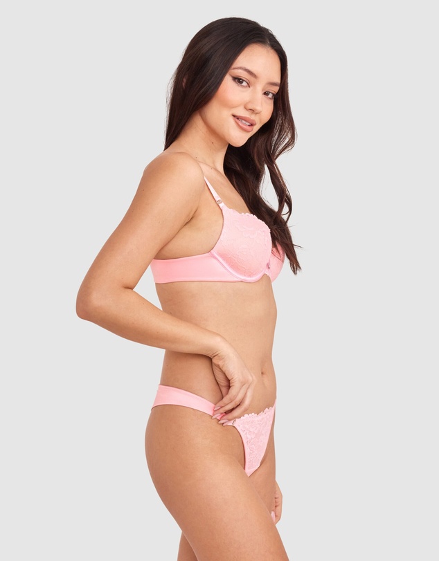 Bras N Things - Bethany Essentials Contour Plunge Bra - Light Pink