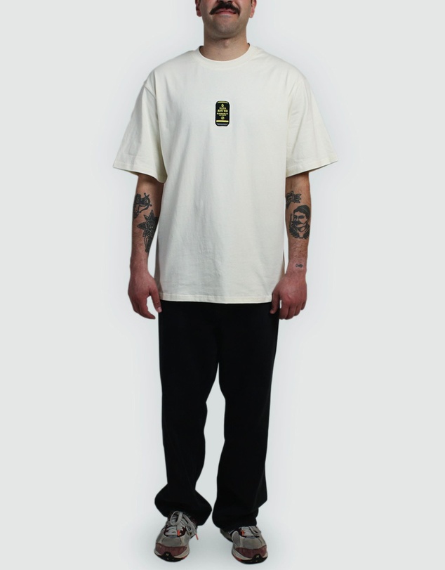 Hard Rated - Hard Rated Can Woven Tee Cream