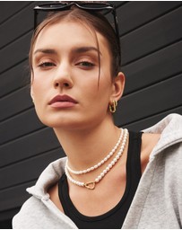 Ania Haie - Gold Pearl Beaded Necklace