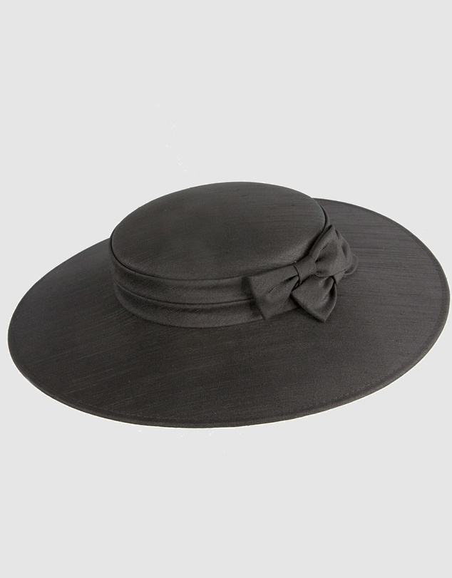 Max Alexander - Black Wide Brim Boater Hat