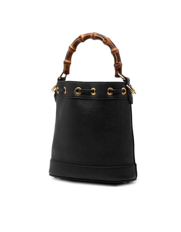 Pre-Loved by Azura Reborn - Pre-Loved Mini Calfskin Bamboo Diana Bucket Bag