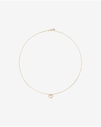 Michael Hill - Bead Heart Pendant and Stud Earrings Set in 10kt Yellow Gold