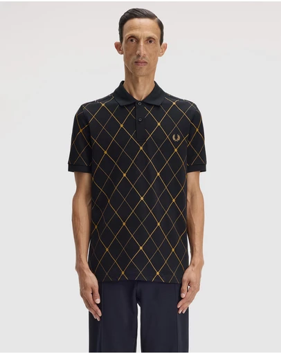 Fred Perry - Argyle Print Fred Perry Shirt