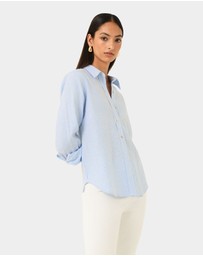 Forcast - Sam Linen Relaxed Shirt
