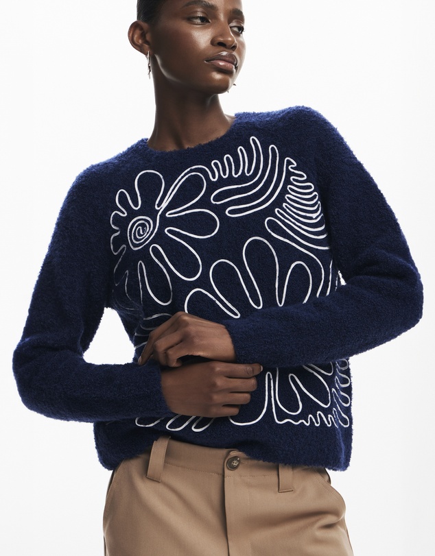 Desigual - Floral print sweater