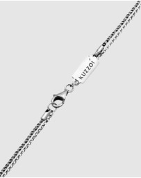 Kuzzoi - ICONIC EXCLUSIVE - Necklace Men Wing Pendant Layer Cord Chain in 925 Sterling Silver