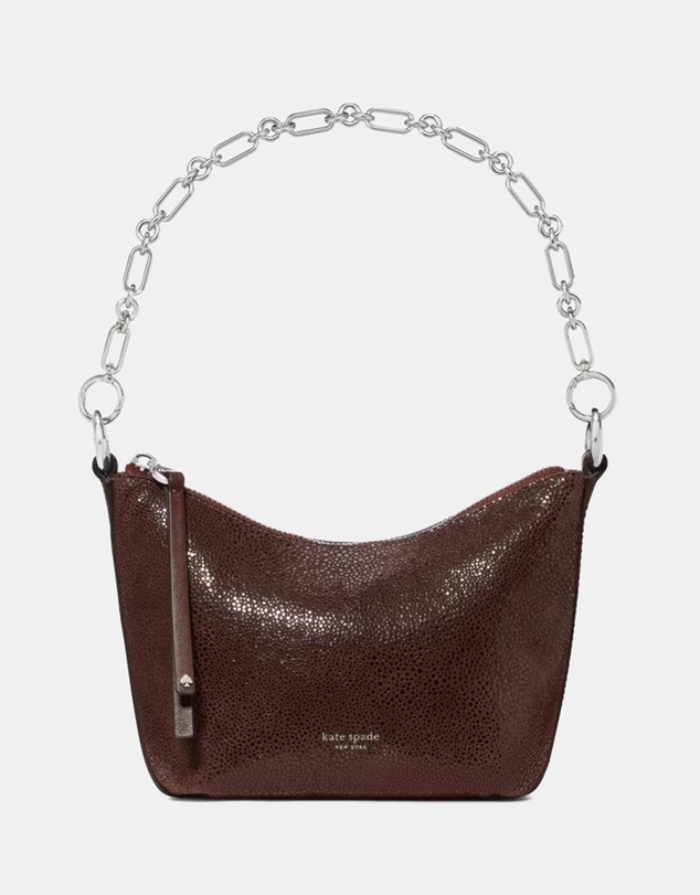Kate Spade - Halo Dot Printed Suede Mini Chain Shoulder Bag