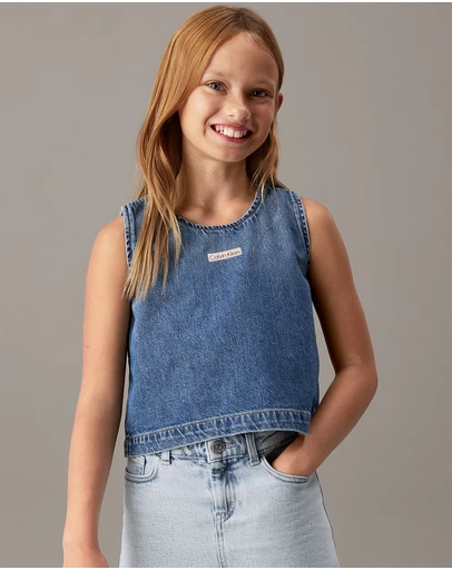 Calvin Klein Jeans - Girls Denim Sleeveless Top