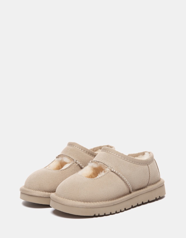 EVERAU - Australian Shepherd Ugg Carmella Kids Cow Suede Upper House Shoes