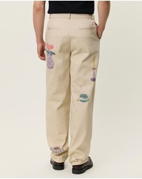Les Deux - Romeo Pleated AOP Canvas Pants
