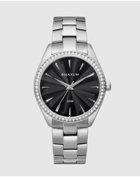 Maxum - Sydney - Black Dial & Silver Tone Case & Bracelet