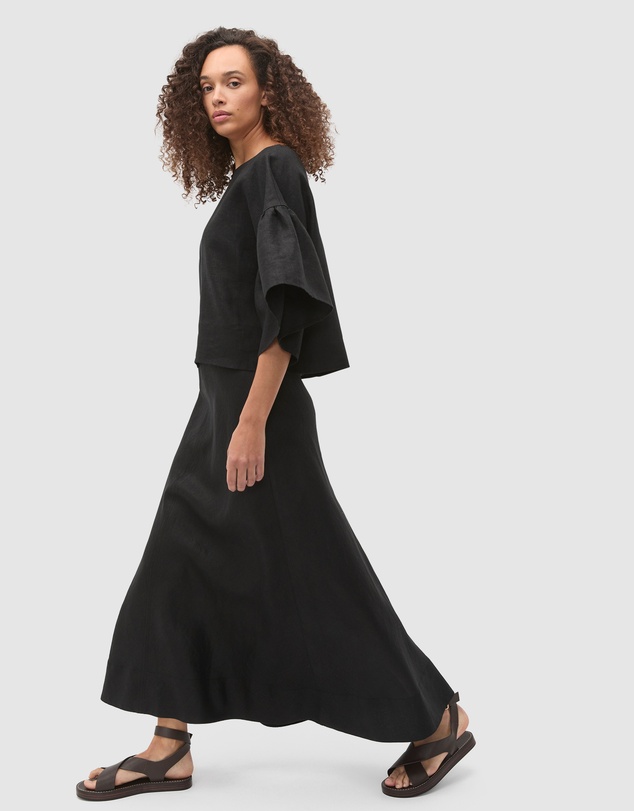 Seed Heritage - Core Linen Seam Front Skirt