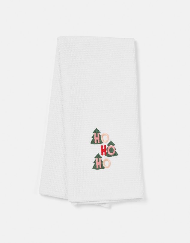 Linen House - Embroidered Tea Towel