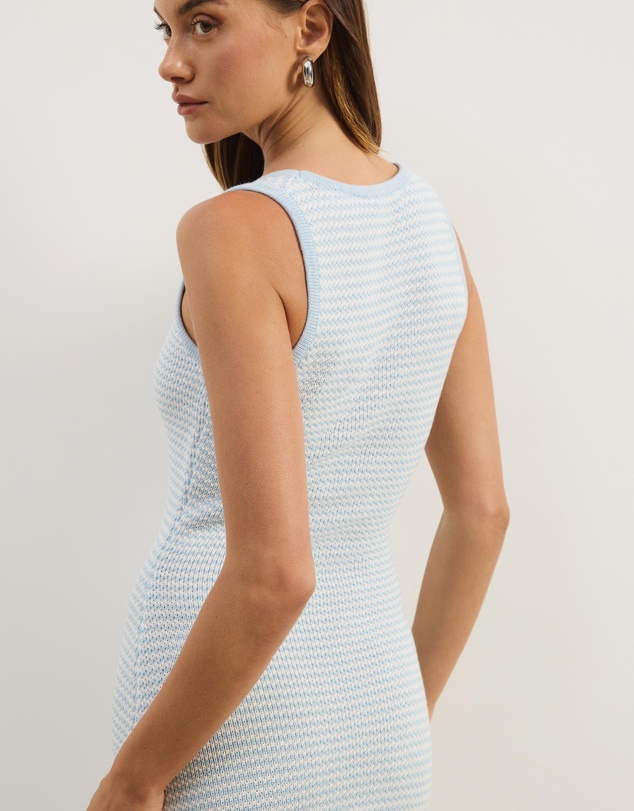 Atmos&Here - Juni Sleeveless Stripe Knit Dress