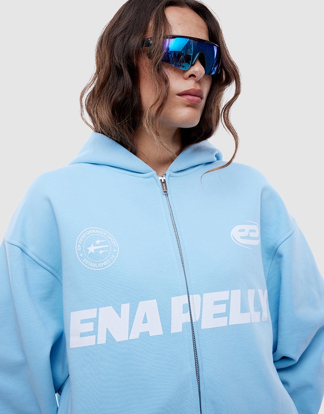 ENA PELLY - Multi Logo Zip Thru Hoodie
