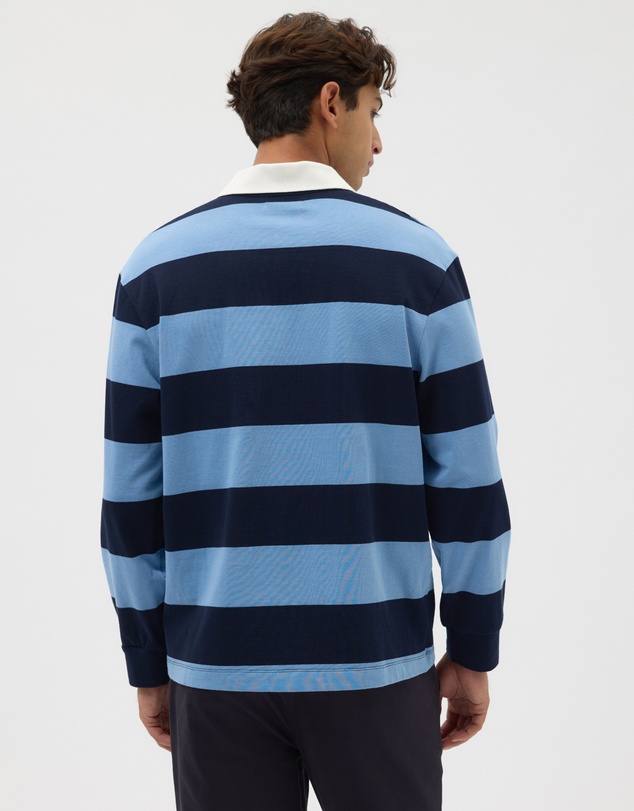 AERE - Striped Rugby Polo