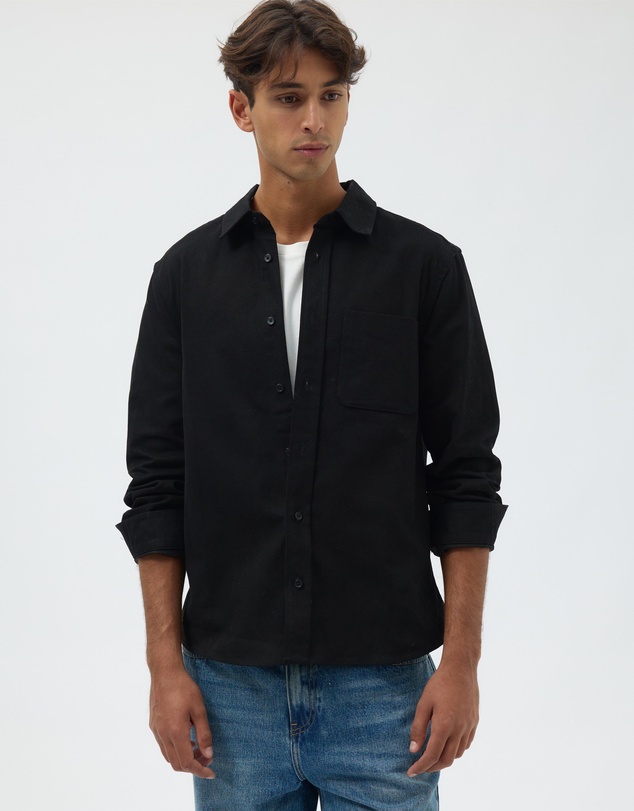AERE - Brushed Cotton Overshirt