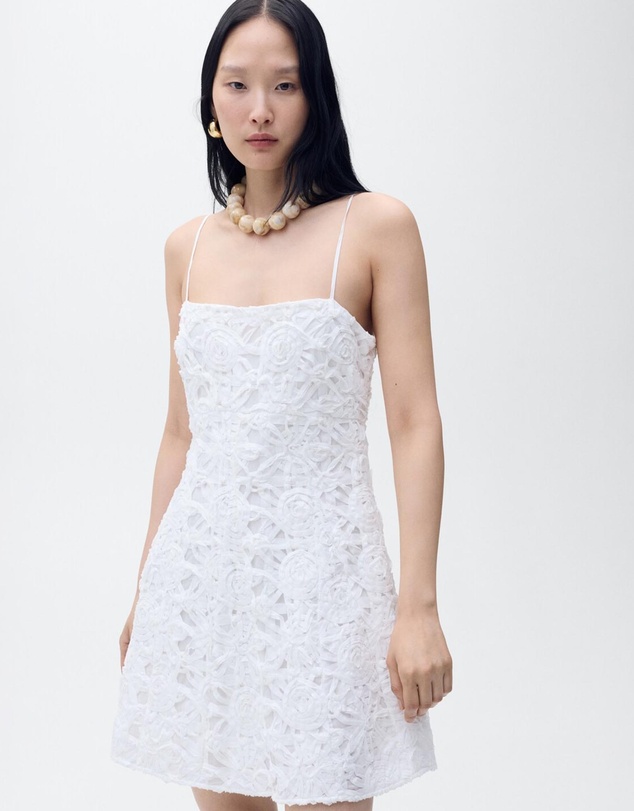 M.N.G - Fruit Floral Textured Dress