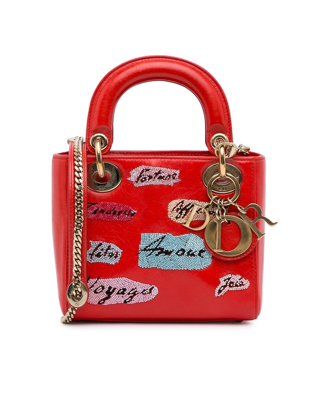 Pre-Loved by Azura Reborn - Pre-Loved dior Lady Dior Mini Bag Embroide