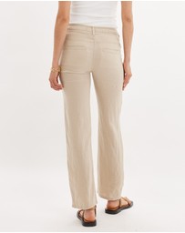 Amelius - Erin Linen Tie Cargo Pant