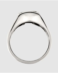 Kuzzoi - ICONIC EXCLUSIVE - Ring Male Signet Skull 925 Sterling Silver