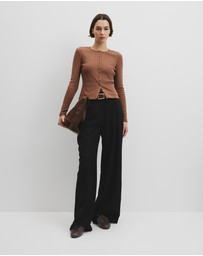 Country Road - Long Sleeve Button Through Top