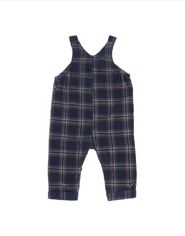 Bebe by Minihaha - Jake Check Cord Overalls - Babies