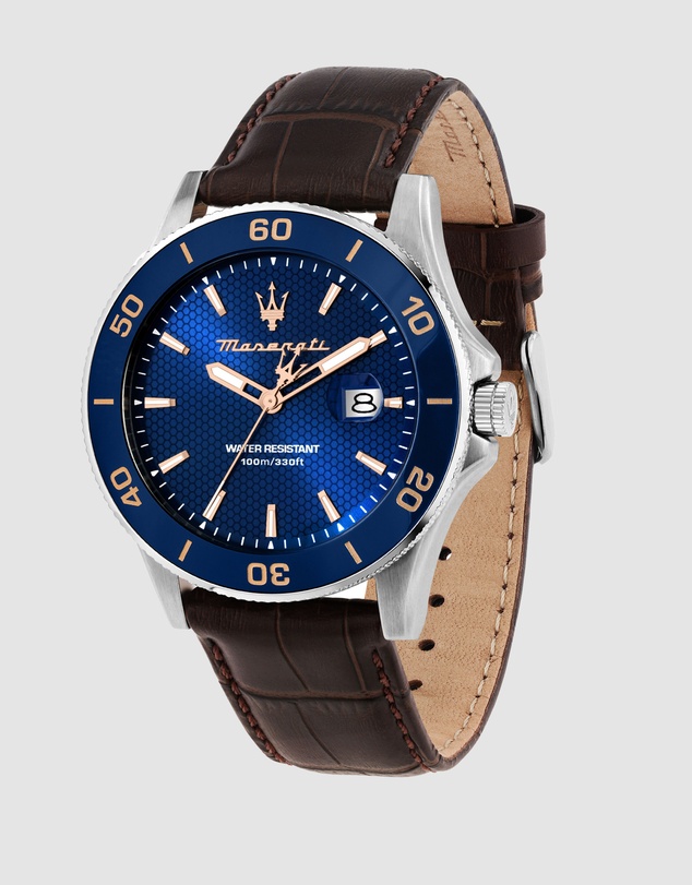 Maserati - Maserati Competizione 43mm Blue Brown Watch