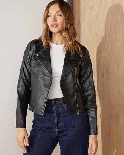 Leather Jackets | Buy Womens Jackets Online Australia- THE ICONIC