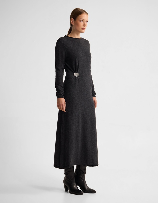 Oxford - Adelaide Knitted Dress With Brooch