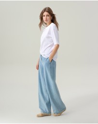 IDA+S - Sylvia Silky White T-shirt