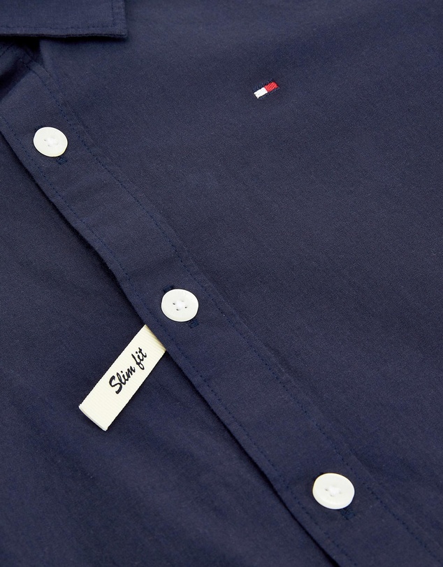 Tommy Hilfiger - Solid Poplin Shirt - Kids