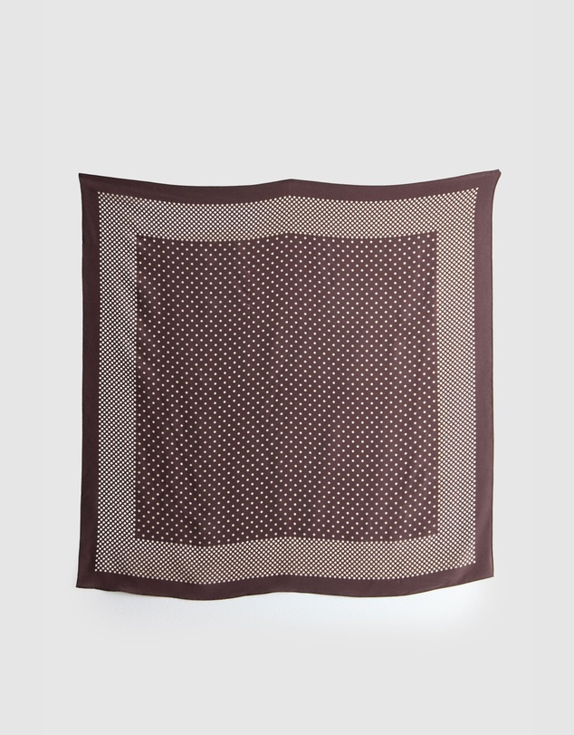 Evity - Silk Scarf Polka Dot Print