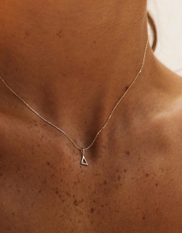 Luna Rae - Solid Gold - Fire Element Diamond Necklace