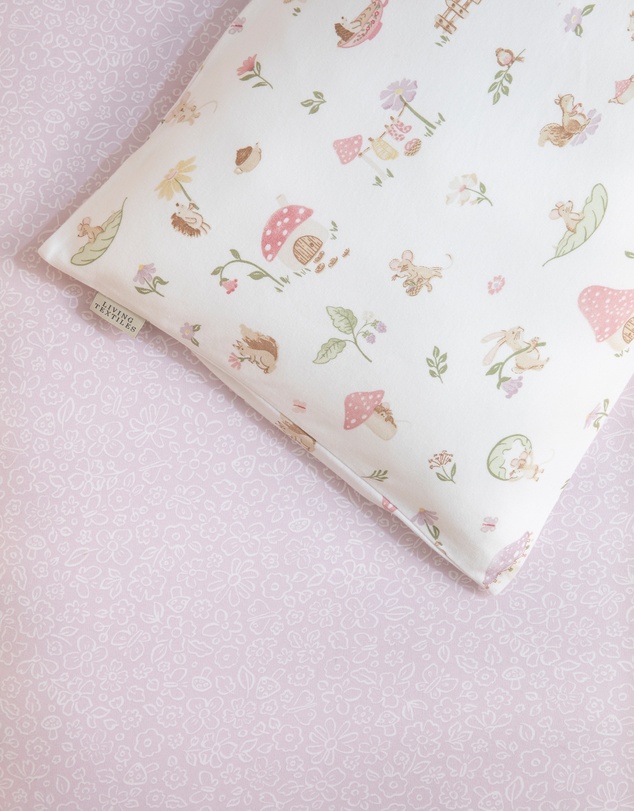 Living Textiles - Organic Toddler Pillowcase - Whimsical Wonderland