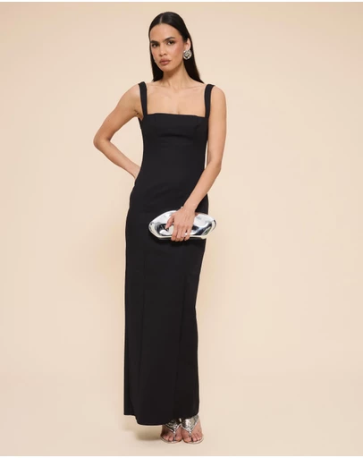 CHANCERY - Belle Square Neck Bodycon Midi Dress