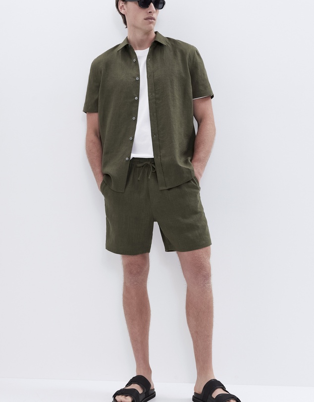 UNISON - Linen Pull On Short