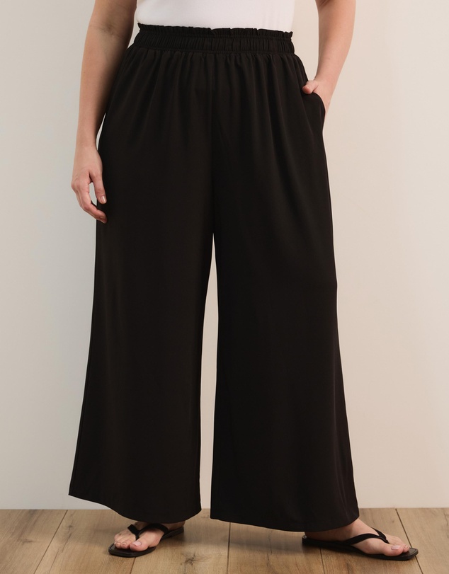 Atmos&Here Curvy - Flora Wide Leg Pants
