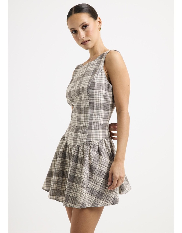Subtitled - Guava Shirred Mini Dress