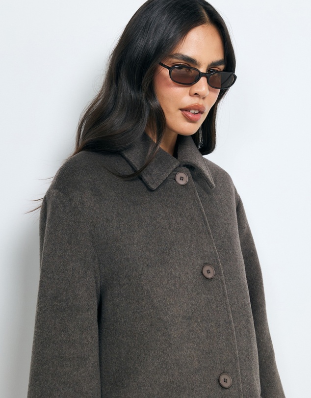 Revibe - Repaired AERE Cassie Wool Blend Coat - AU 6