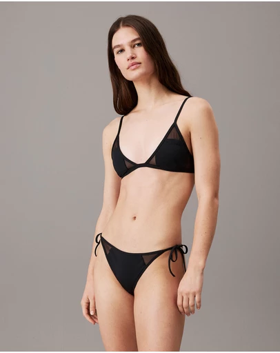 Calvin Klein - Sheer Panel Triangle Bikini Top