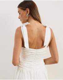 Atmos&Here - Posey Cotton Poplin Midi Dress