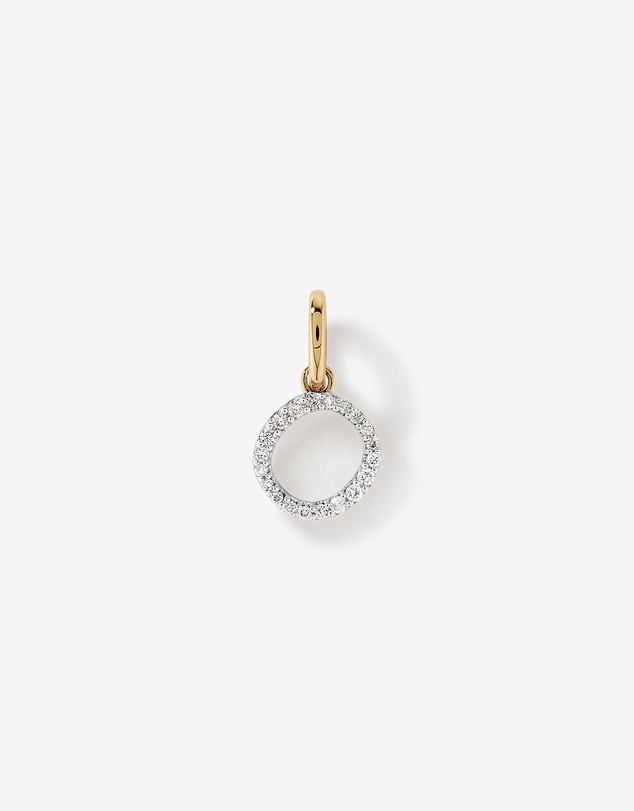Michael Hill - Diamond Letter O Initial Pendant in 10kt Yellow Gold