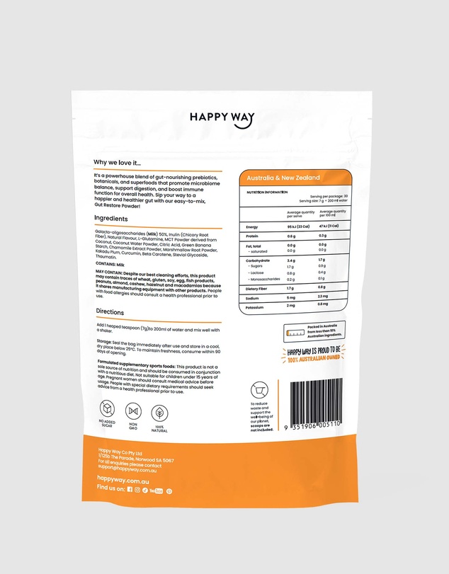 Happy Way - Gut Restore Tropical Powder
