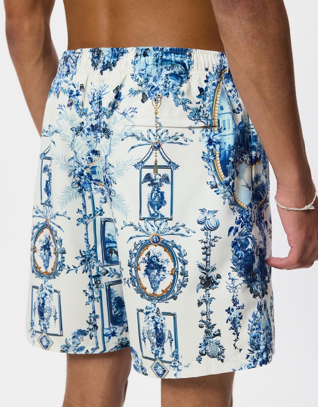 Camilla - Mid Length Boardshorts With Elastic Waist