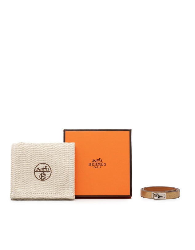 Pre-Loved by Azura Reborn - Pre-Loved Chevre Mysore Mini Kelly Double Tour Bracelet T2