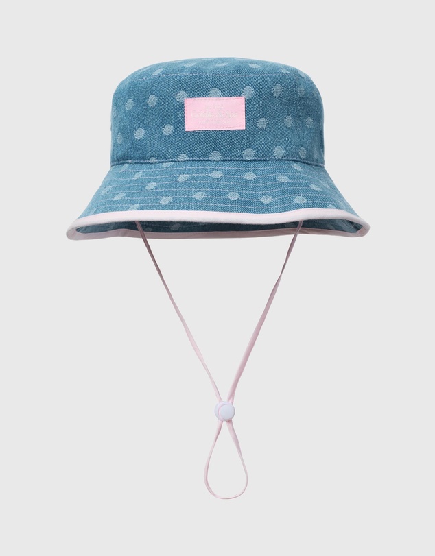 Goldie + Ace - Lightweight Denim Bucket Hat - ICONIC EXCLUSIVE - Babies-Teens