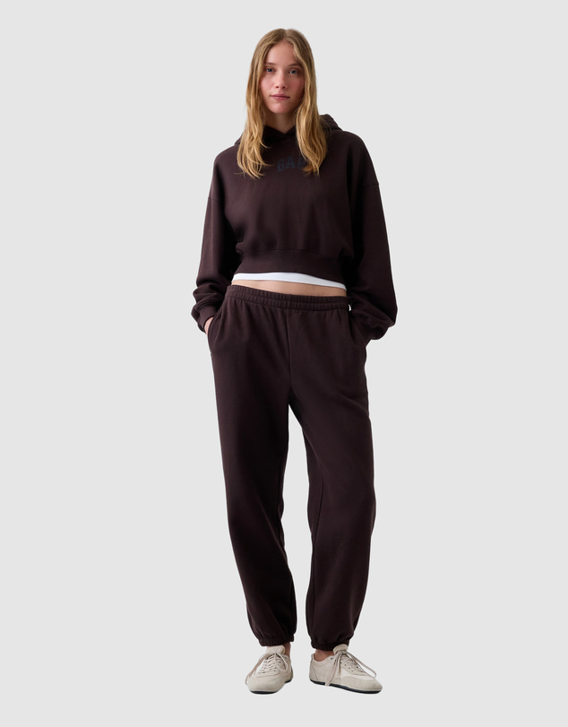 GAP - VintageSoft Logo Cropped PO Hoodie